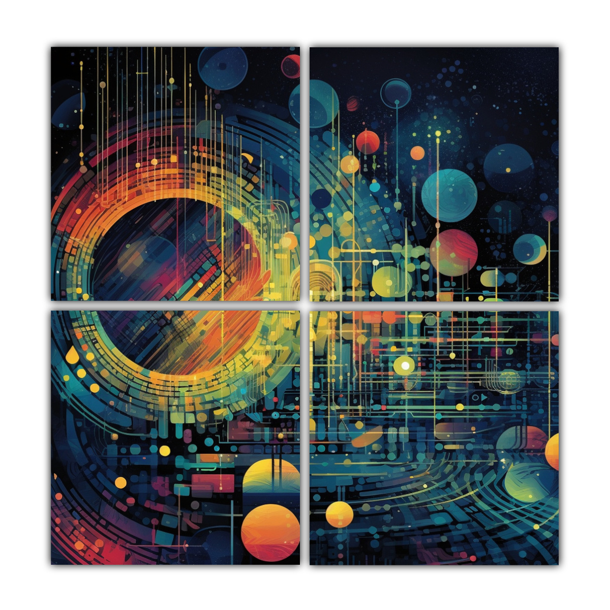 cuatro-lienzos-de-decoraci-n-sint-tica-cl-sica-revelando-el-cosmos-algor-tmico