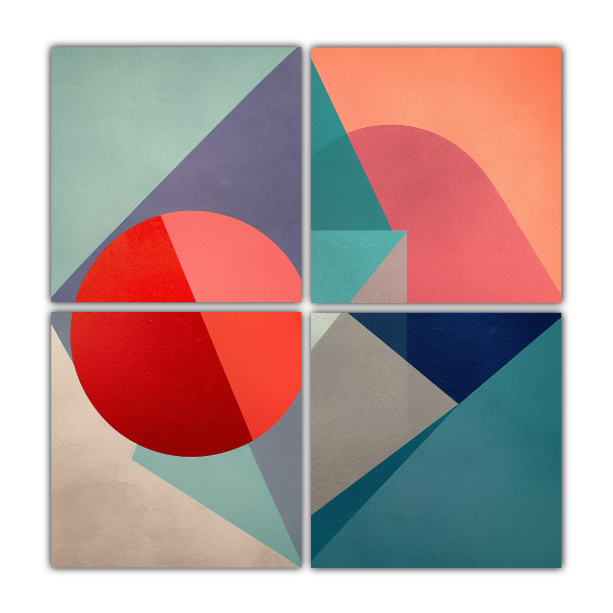 cuatro-lienzos-de-tela-abstractos-geom-tricos-complementarios