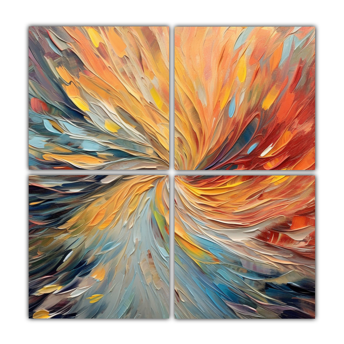 cuatro-lienzos-de-tela-con-delicadas-l-neas-esquema-arte-generativo