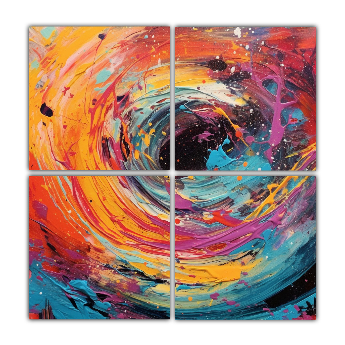 cuatro-lienzos-de-tela-creativa-llamativo-pintura-acr-lica-abstracta-luminosa-y-colorida