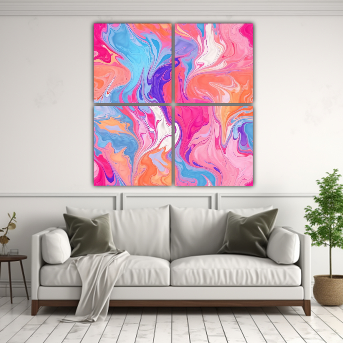 cuatro-lienzos-de-tela-creativa-luminosa-marble-pintura-en-fondo-multicolor-ombre-texto-1