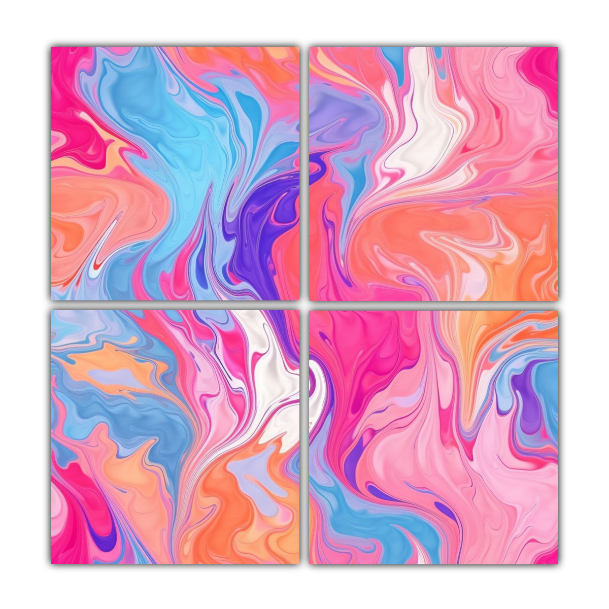 cuatro-lienzos-de-tela-creativa-luminosa-marble-pintura-en-fondo-multicolor-ombre-texto