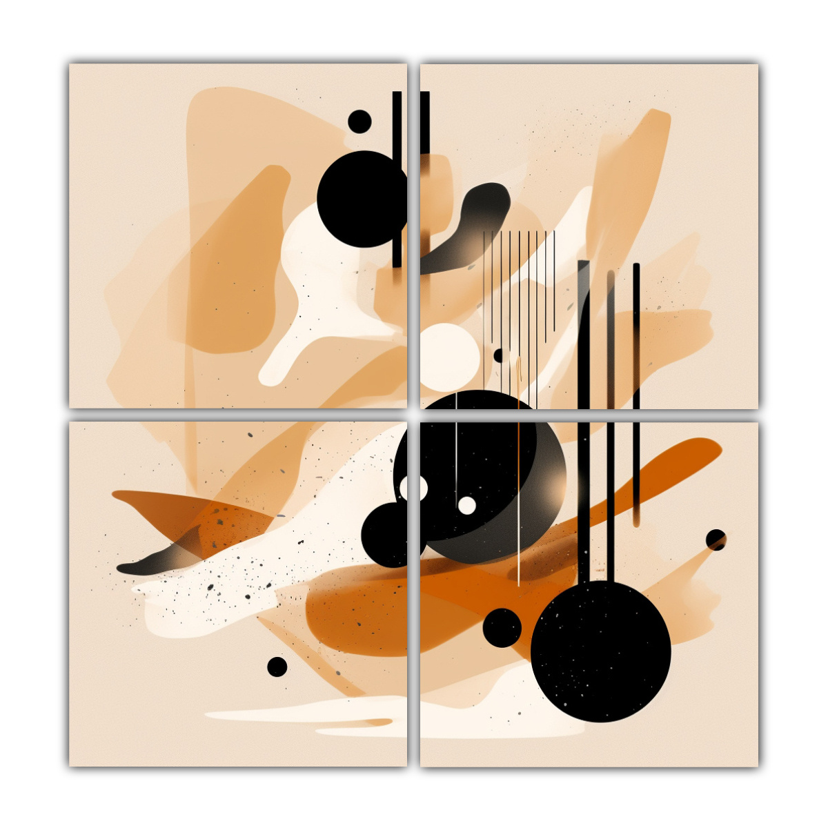 cuatro-lienzos-de-tela-dise-o-gr-fico-inspirador-con-fondo-beige