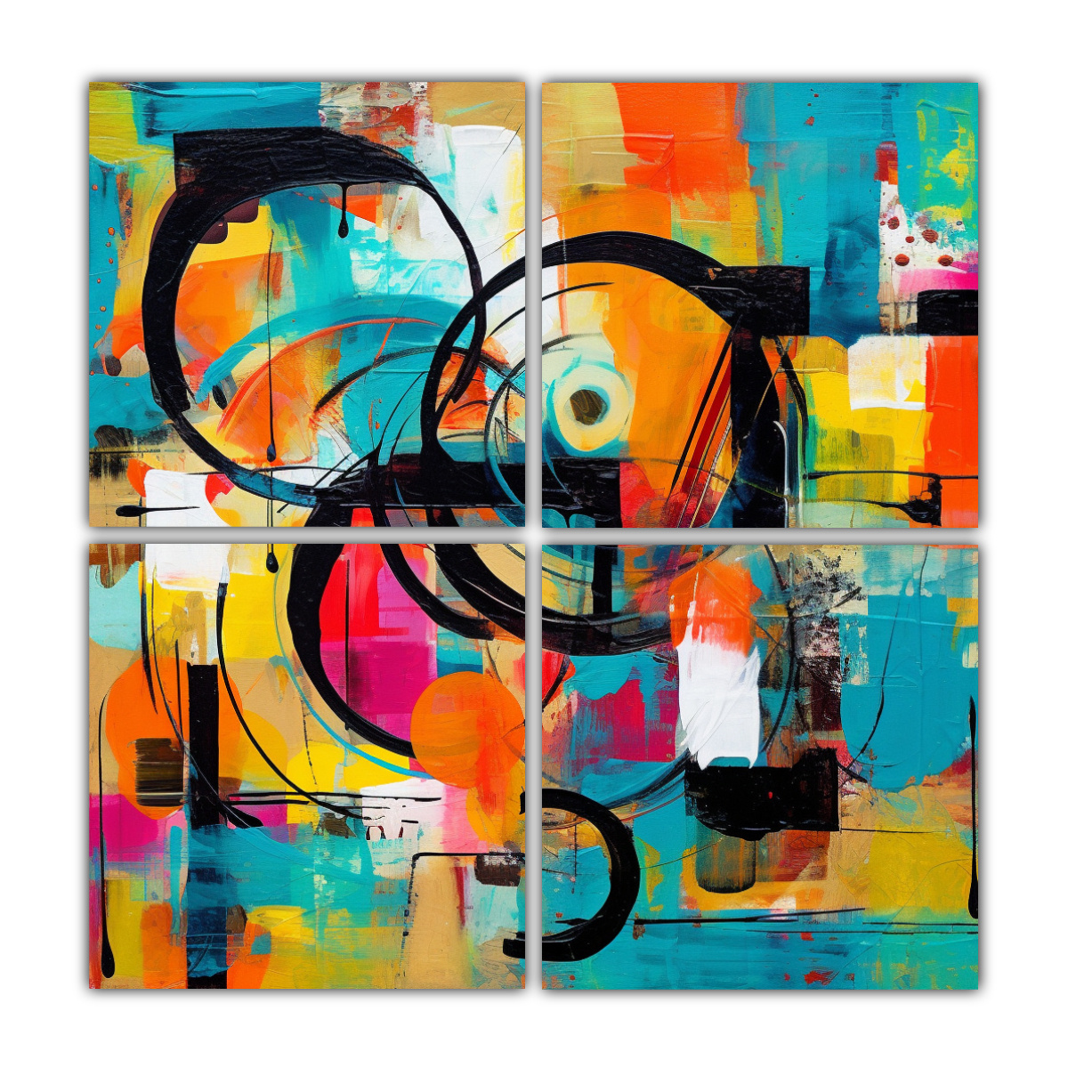 cuatro-lienzos-de-tela-inspiraci-n-habitaci-n-dise-o-abstracto-colores-brillantes