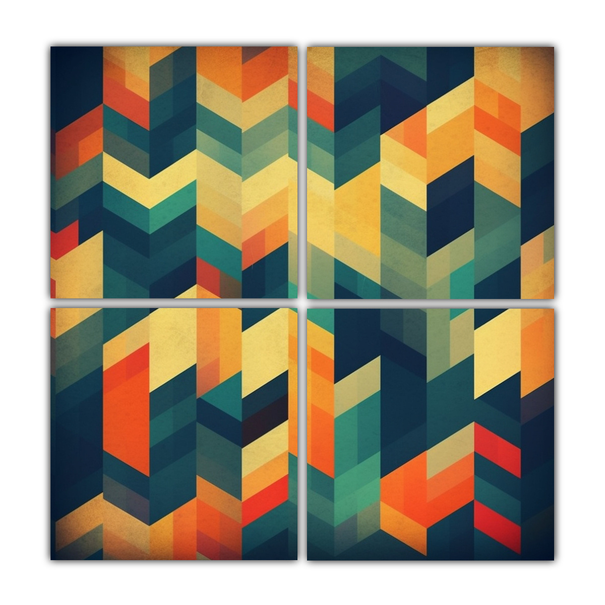 cuatro-lienzos-de-tela-inspiraci-n-surrealista-con-patr-n-de-cebra-al-estilo-de-andy-gilmore