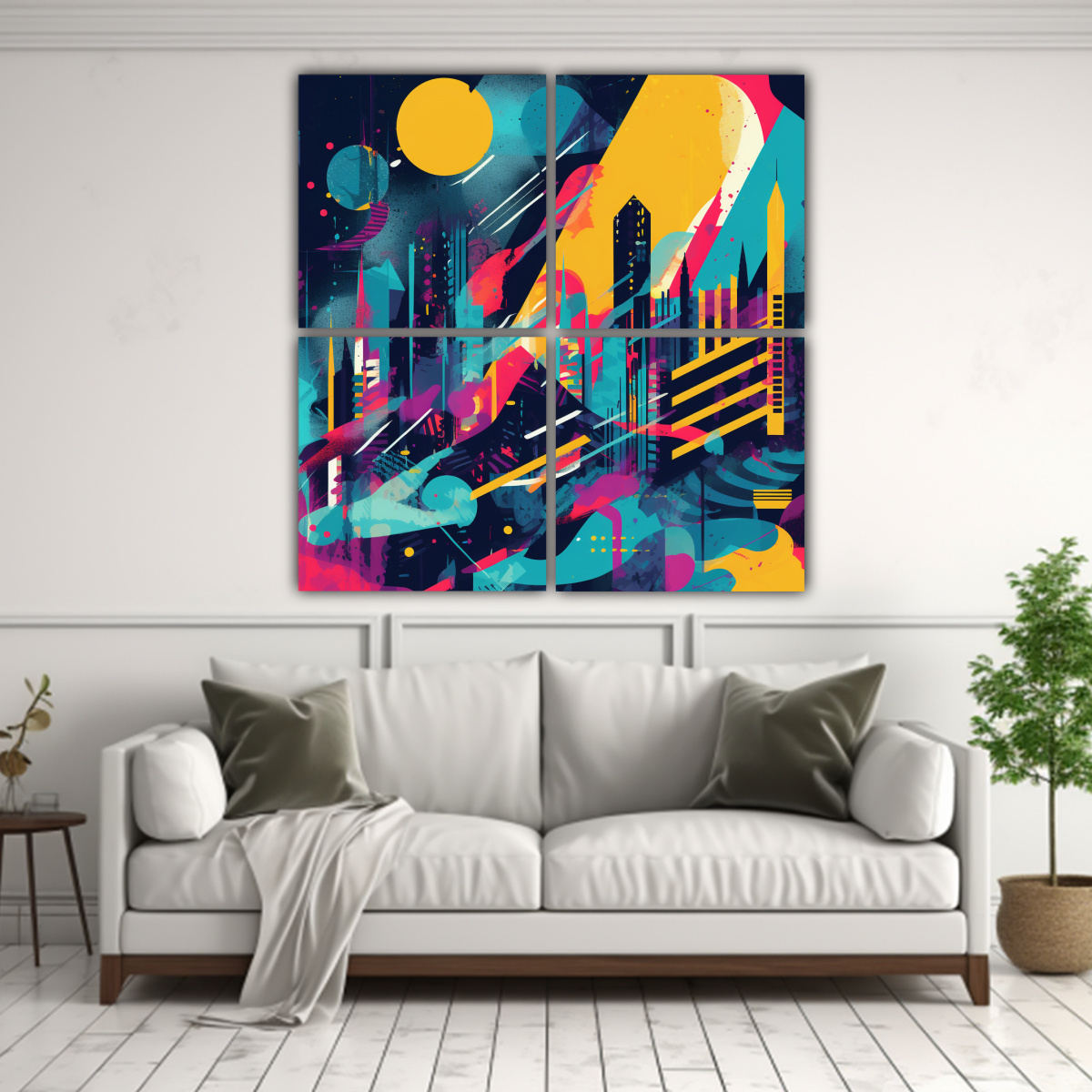 cuatro-lienzos-de-tela-moderno-armon-a-de-patrones-c-lidos-1