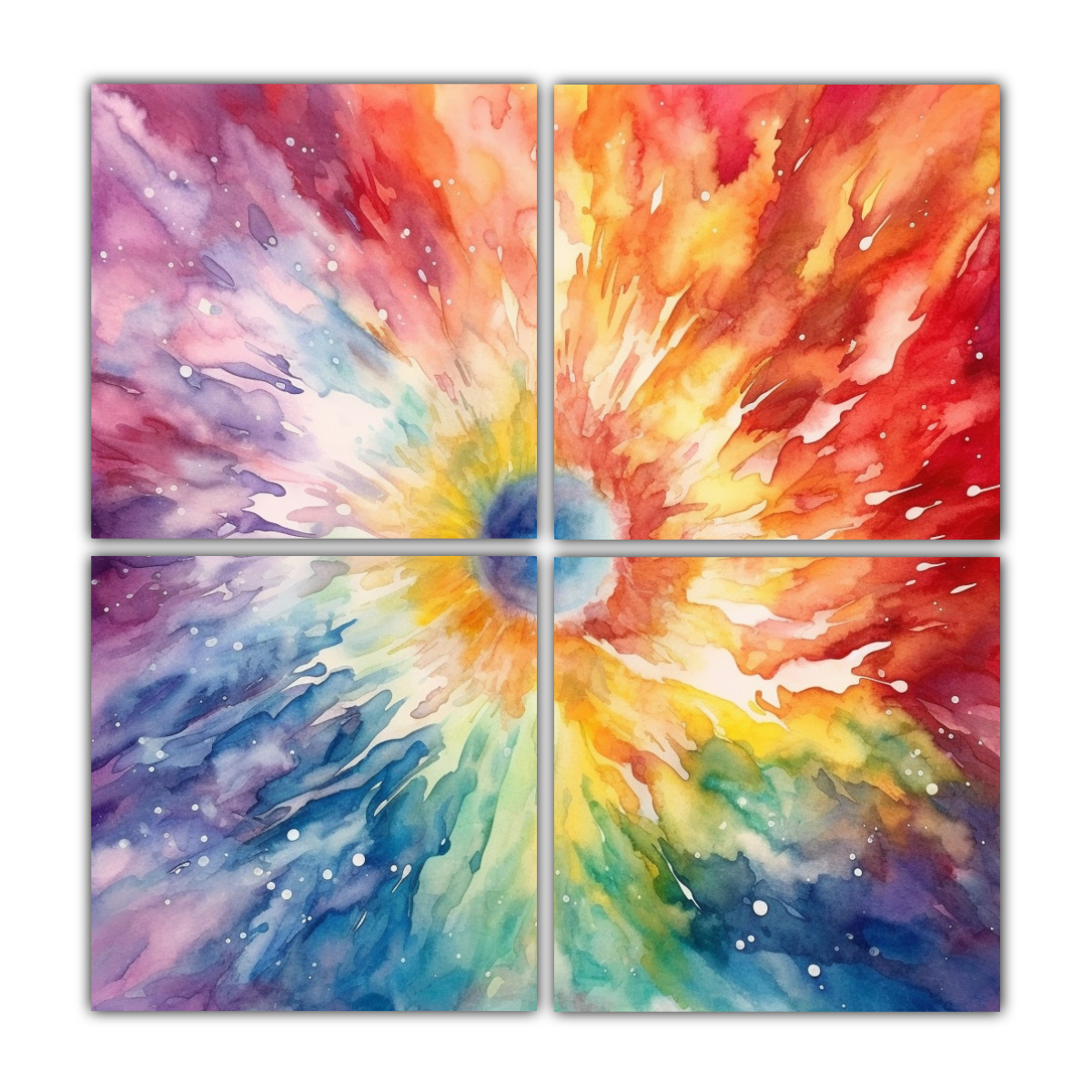 cuatro-lienzos-de-tela-patr-n-intenso-decorativos