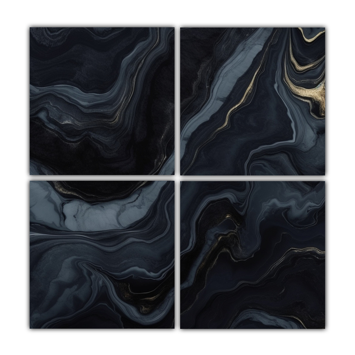 cuatro-lienzos-estilo-galer-a-en-fondo-de-m-rmol-negro-foto-en-el-estilo-de-obsidiana
