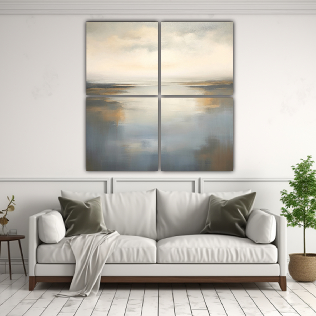 cuatro-lienzos-estilo-galer-a-urbano-pintura-abstracta-de-agua-tranquila-1