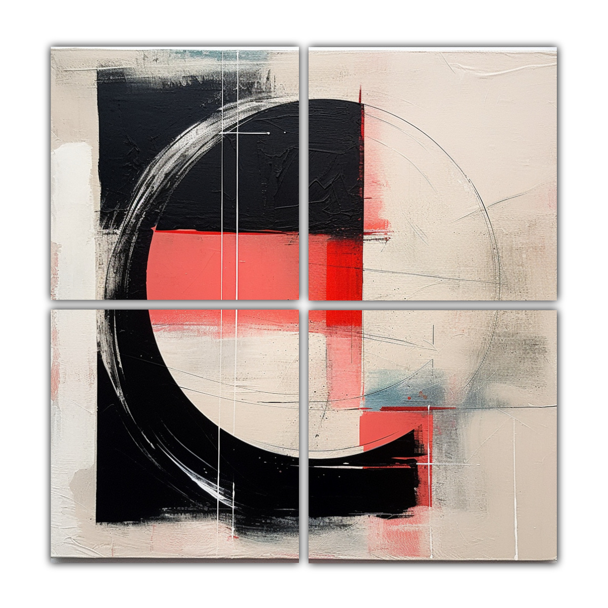 cuatro-lienzos-imagen-actuales-abstractos-minimalistas-rotos