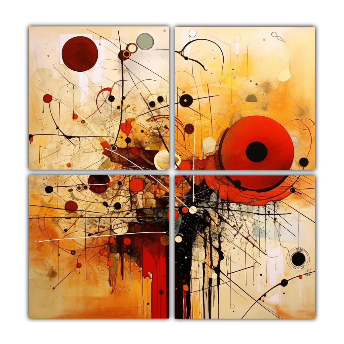 cuatro-lienzos-impresos-arte-abstracto-fant-stico