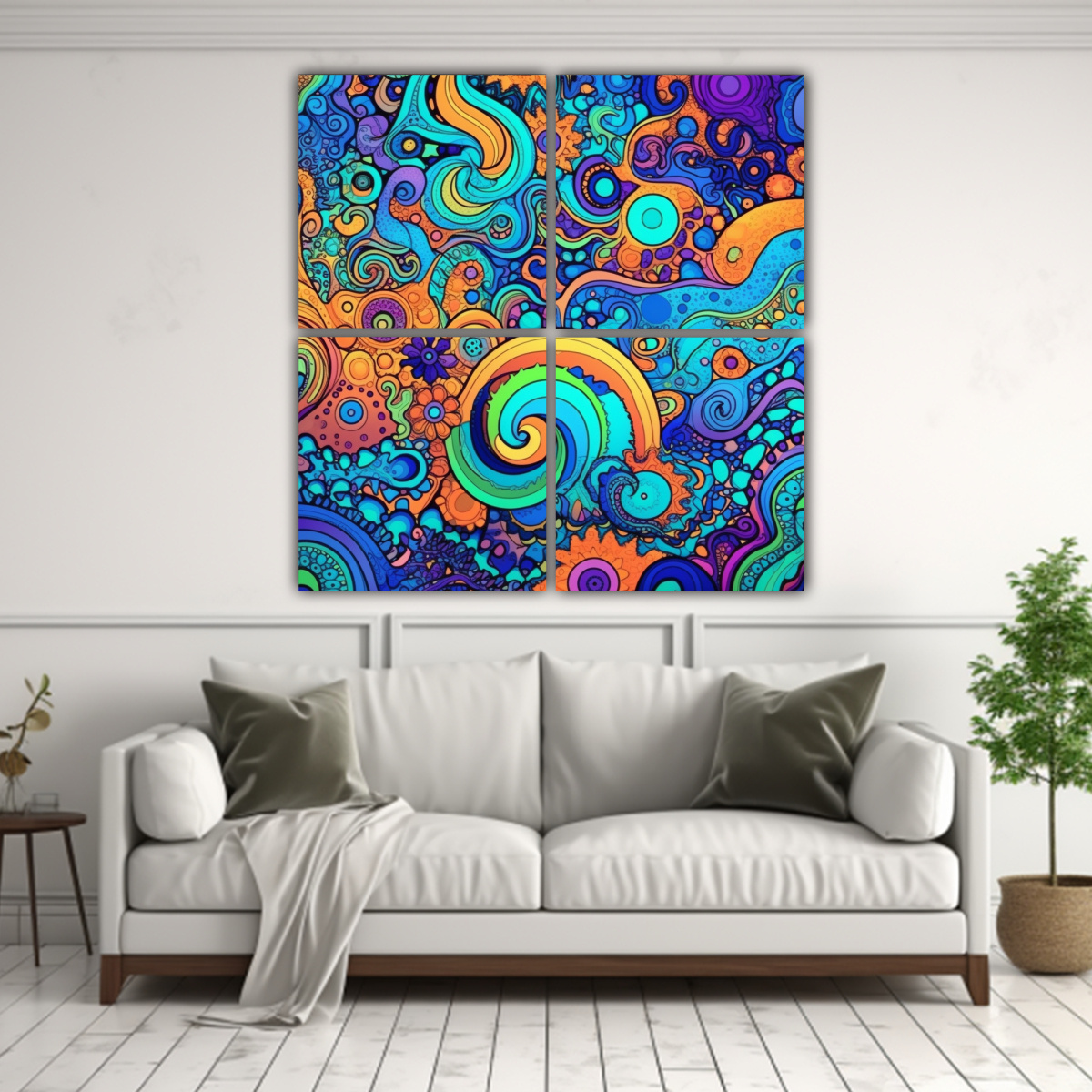 cuatro-lienzos-intensidad-countess-con-patrones-psicod-licos-funky-que-se-entrelazan-en-cada-uno-1