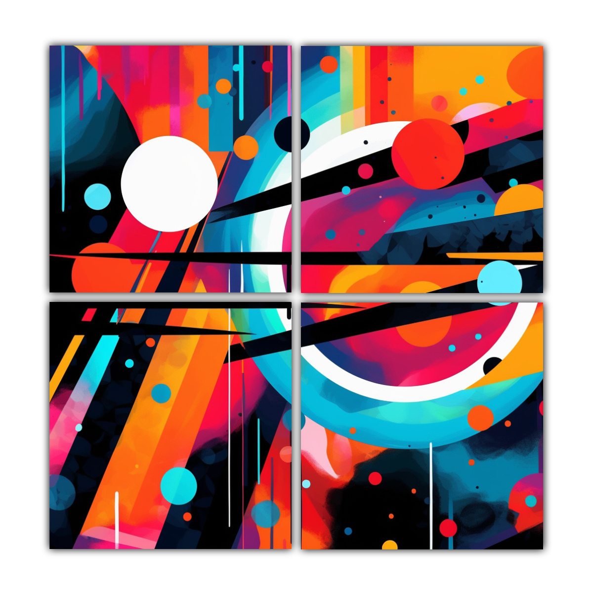 cuatro-lienzos-patron-intenso-para-crear-un-fondo-inspirado-en-el-arte-pop-moderno-edgy