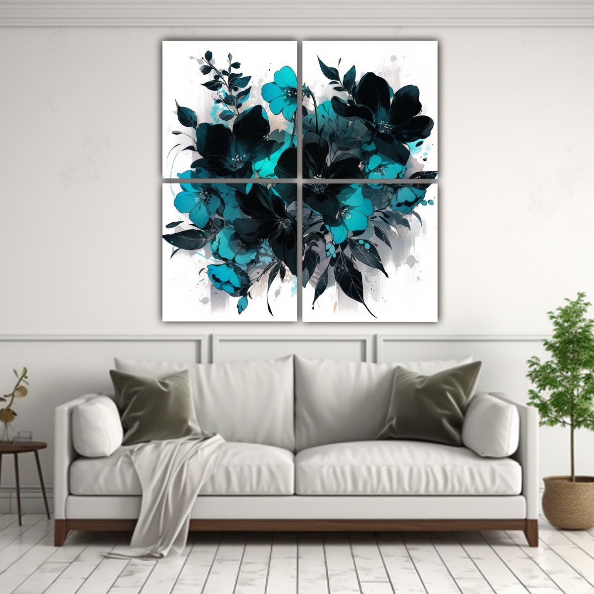 cuatro-lienzos-turquesa-y-negro-estilo-neonoir-de-alta-calidad-para-decoraci-n-de-estilo-maestra-1