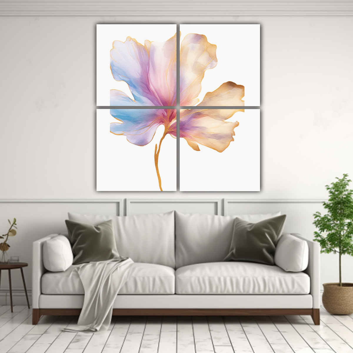 cuatro-pinturas-de-pared-con-estilo-galer-a-flor-con-venas-doradas-1