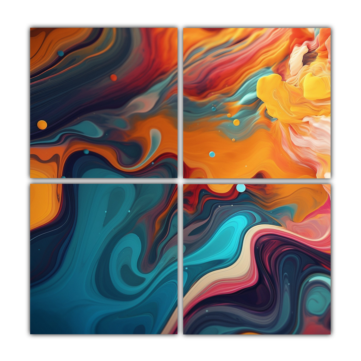 cuatro-telas-con-concepto-de-est-tica-l-quida-fondos-abstractos