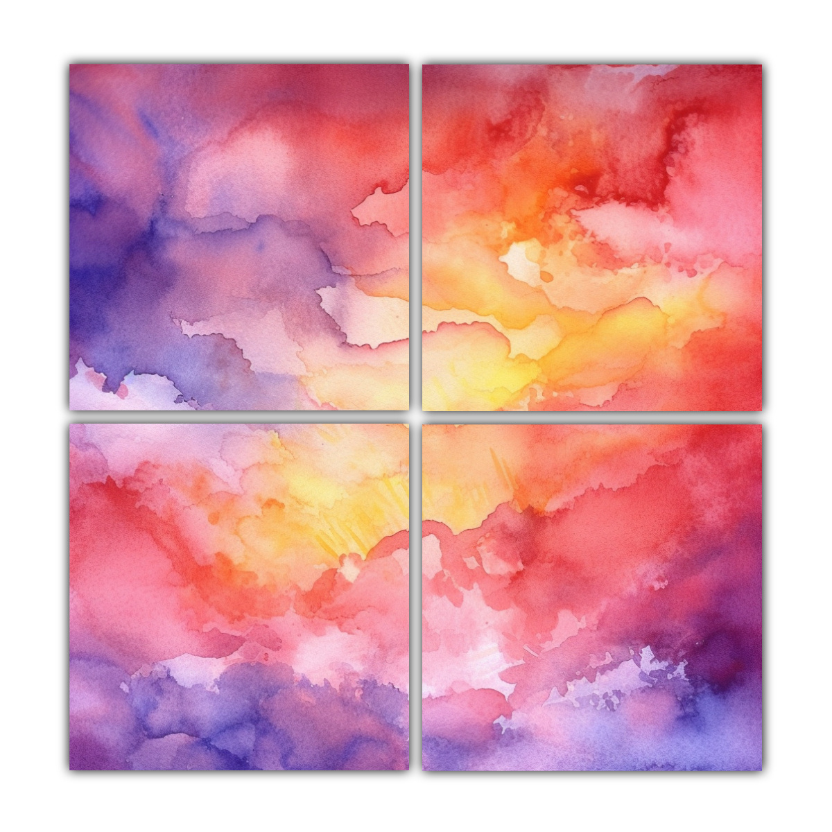 cuatro-telas-en-bastidor-abstracto-intenso-multicolor-fondo-acuarela-abstracta-del-atardecer-cielo-naranja-p