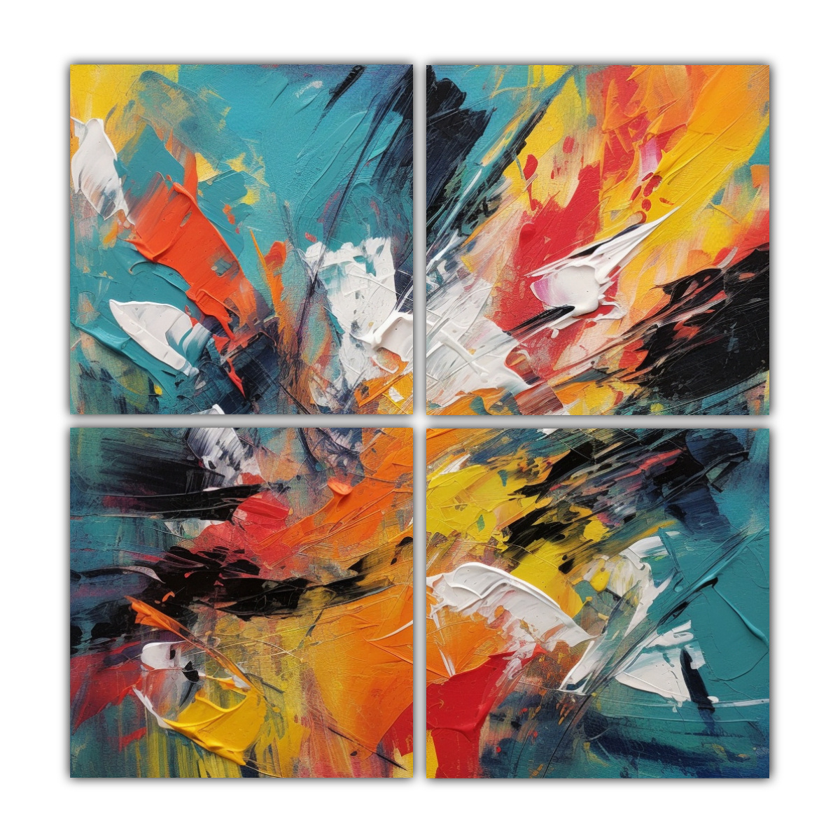 cuatro-telas-en-bastidor-colores-vibrantes-pintura-expresionista-abstracta-con-textura