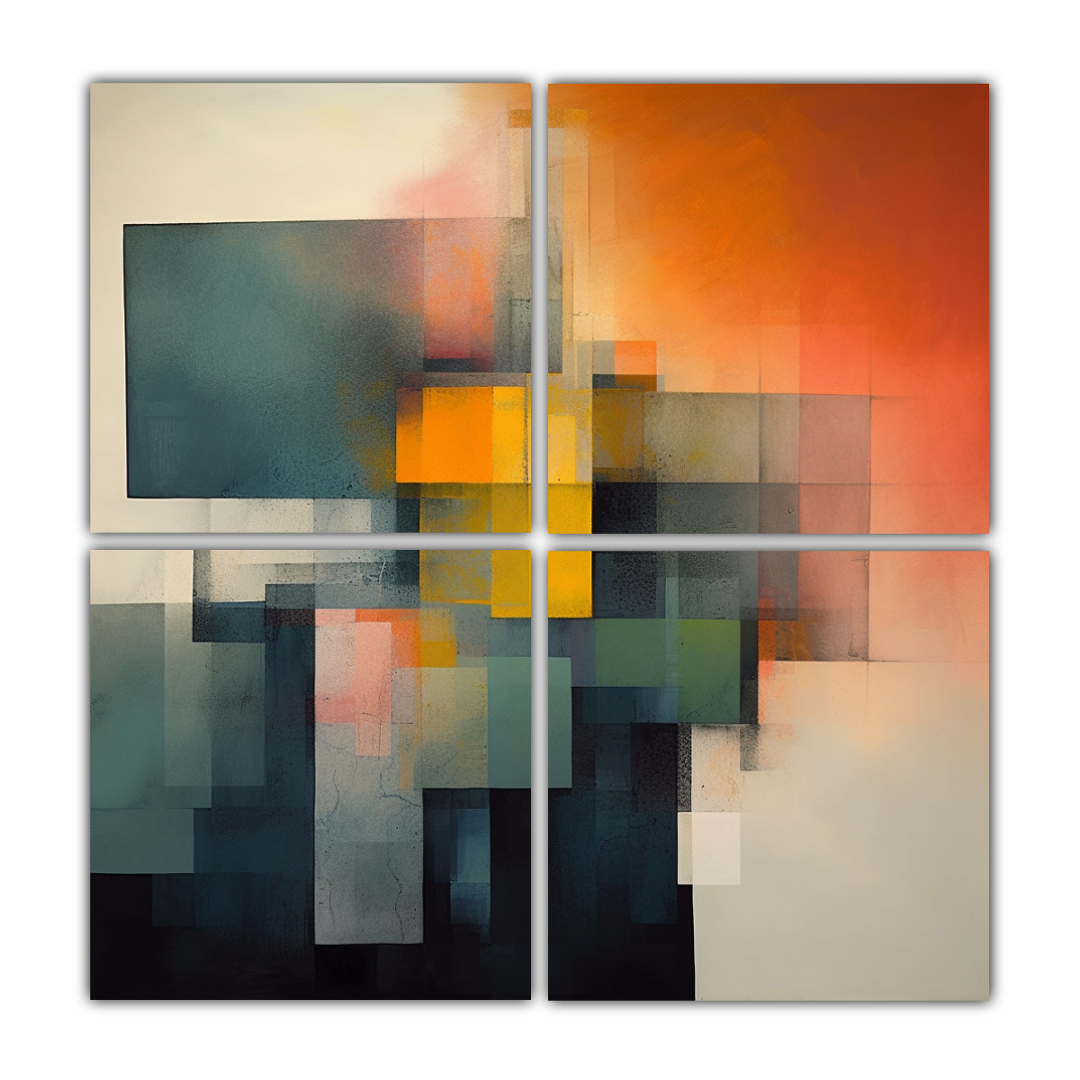 cuatro-telas-en-bastidor-conceptual-interiores-arte-abstracto-minimalista-moderno