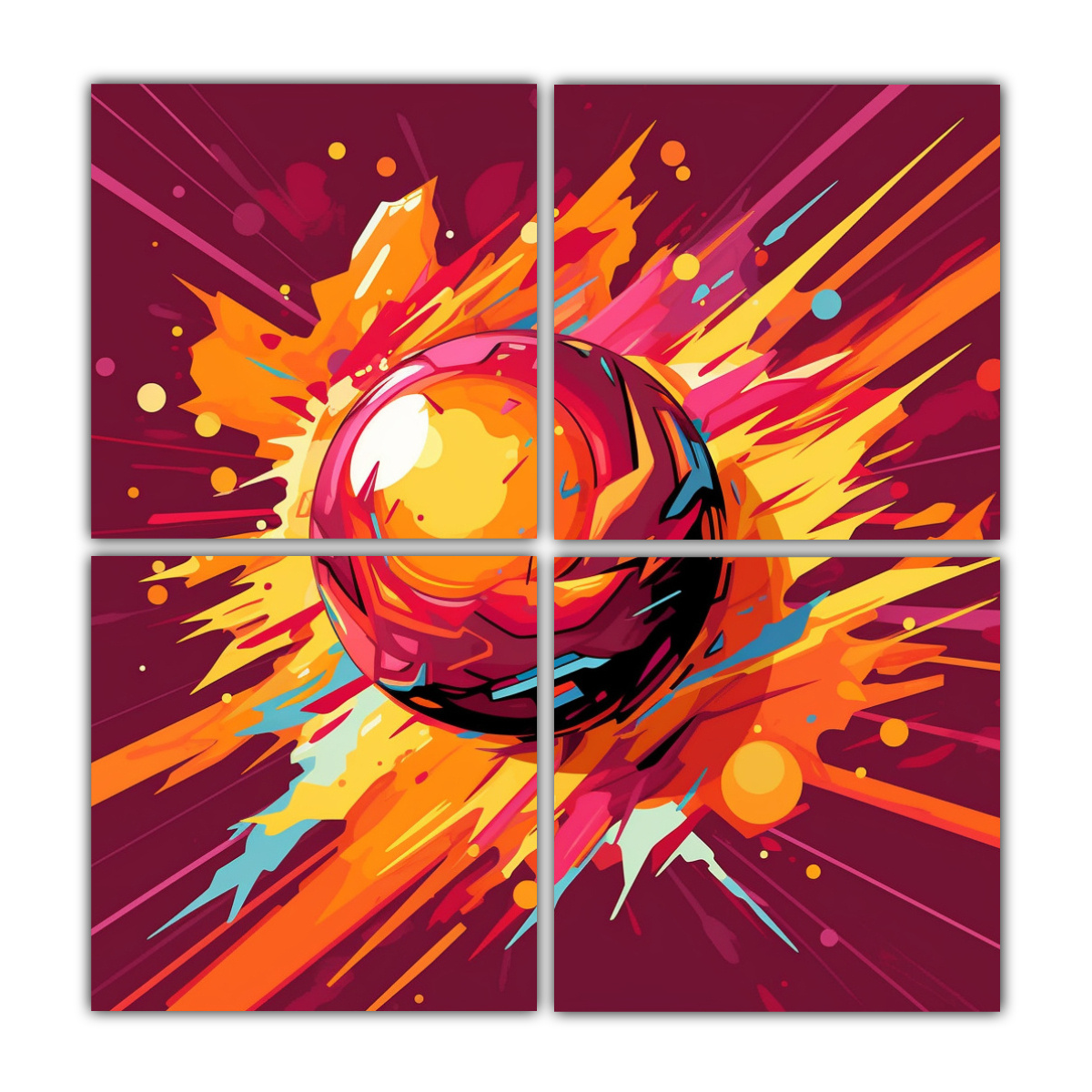 cuatro-telas-en-bastidor-de-lienzo-elegante-y-vibrante