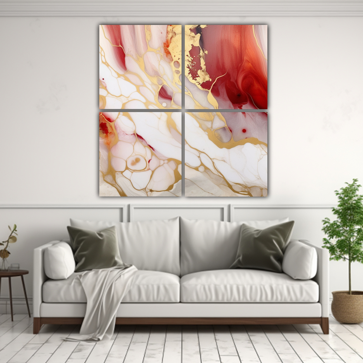 cuatro-telas-en-bastidor-expresi-n-regalo-textura-de-tinta-de-alcohol-en-tonos-abstractos-de-blanco-y-rojo-1