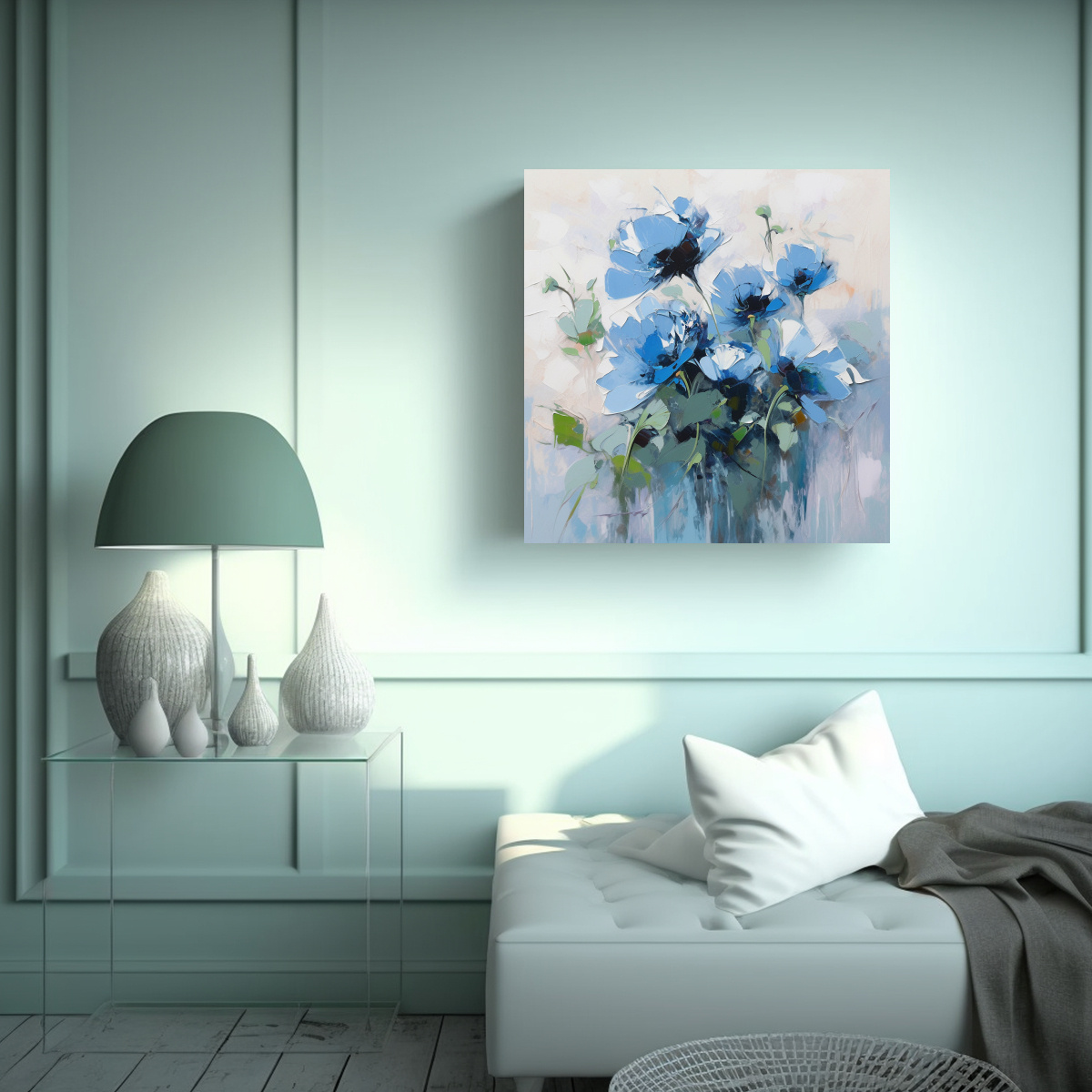 dibujo-bastidor-madera-pintura-flores-azules-en-lienzo-estilo-1