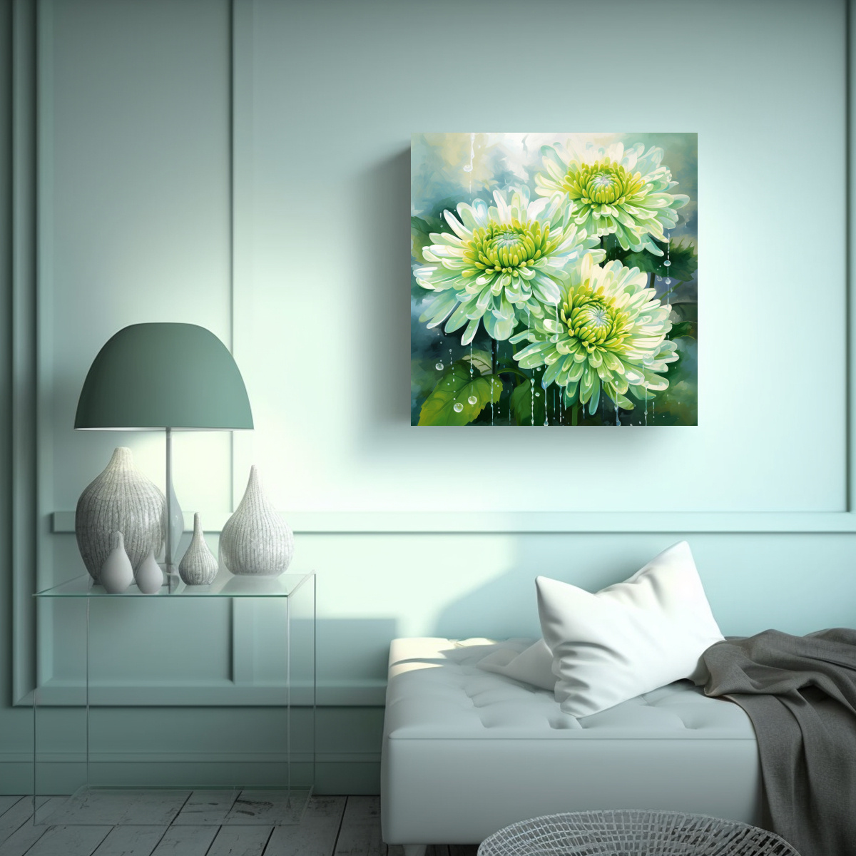 exposici-n-de-pintura-abstracta-con-flores-de-crisantemo-en-tonos-verdes-estilo-galer-a-1