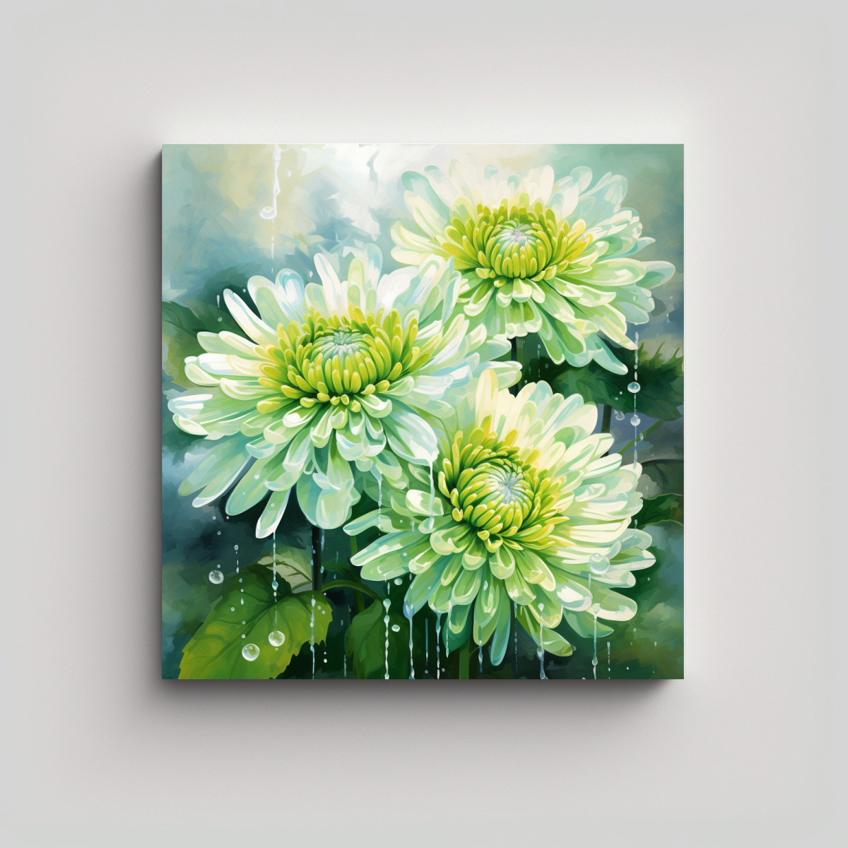 exposici-n-de-pintura-abstracta-con-flores-de-crisantemo-en-tonos-verdes-estilo-galer-a