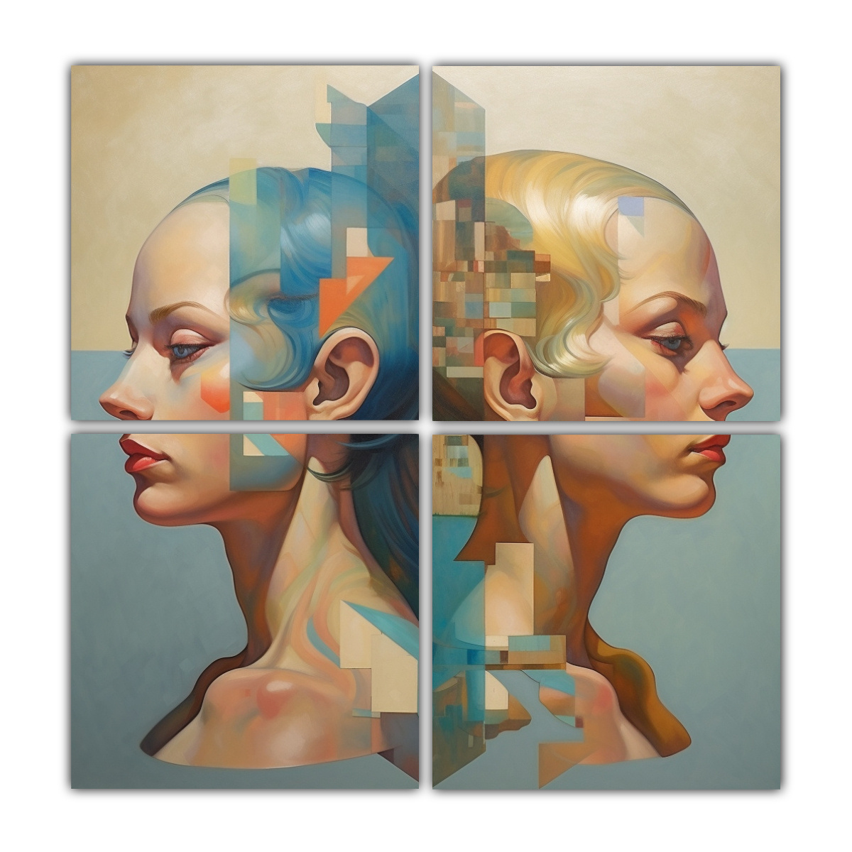 juego-de-4-lienzos-estilo-galer-a-vida-personalidad-m-ltiple