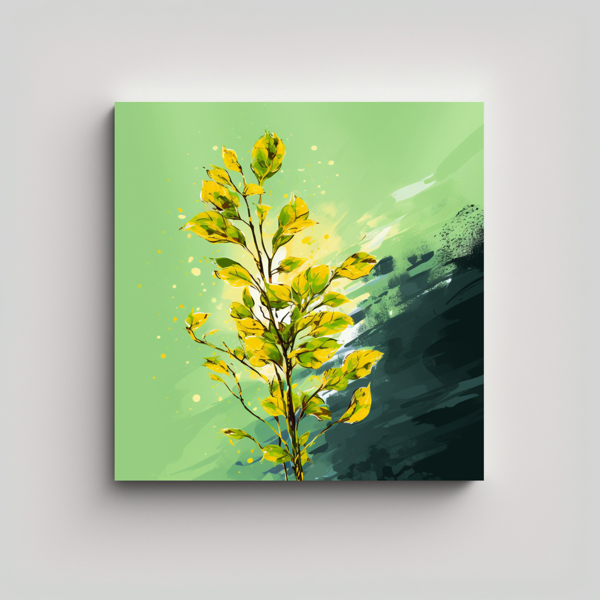 lienzo-colores-nica-rbol-popular-en-amarillo-y-verde-atmosfera-neonoir