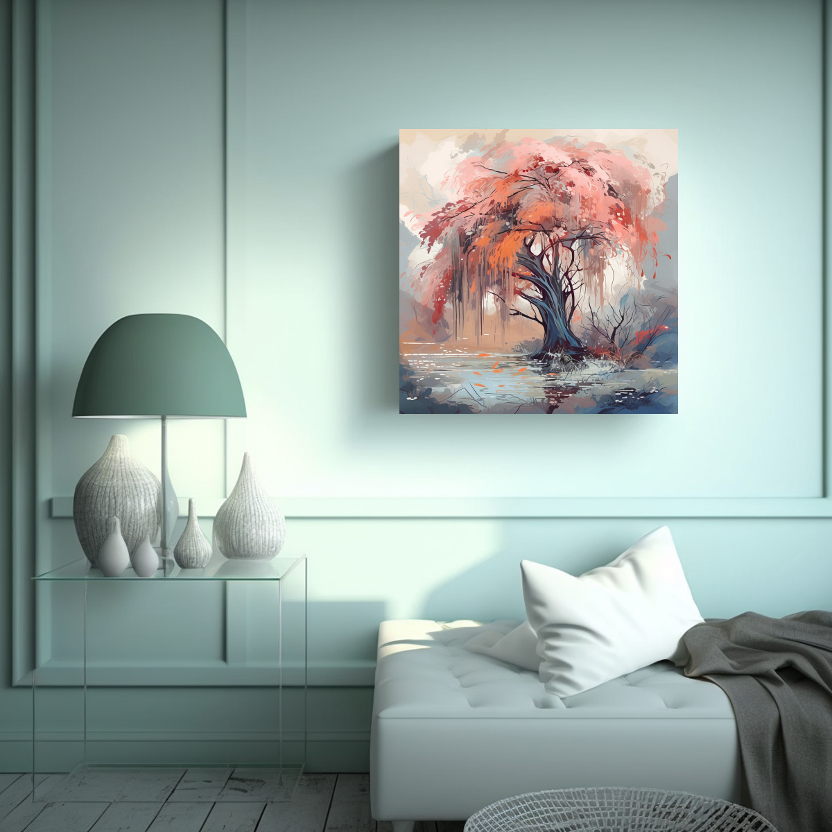 lienzo-conceptual-para-cocina-de-un-sauce-en-colores-suaves-con-atmosfera-neonoir-y-neo-pop-1