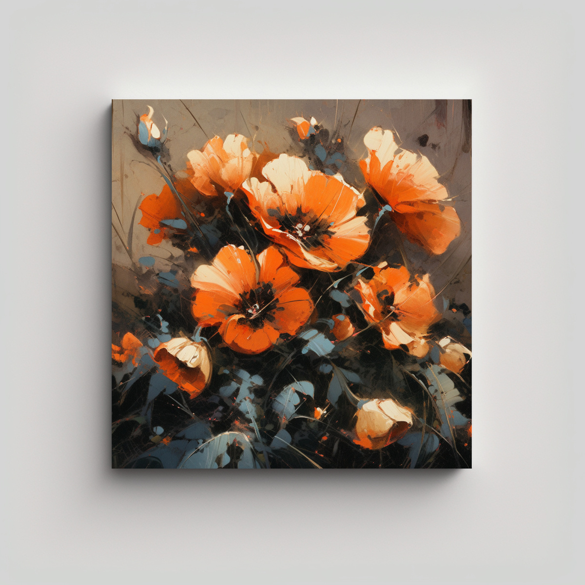 lienzo-de-tela-con-fotograf-a-personalidad-naranja-y-negro-en-pintura-de-flores-sobre-lienzo-decoraci-n-de-pinturas