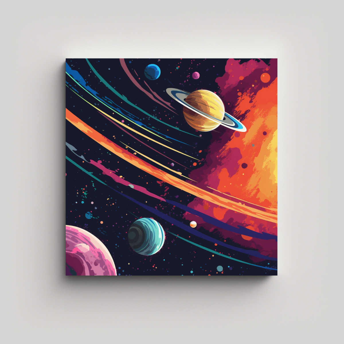 lienzo-de-tela-creativa-belleza-planetas-en-colisi-n-en-el-espacio-pinturas-decorativas-con-colores-brillantes