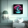 obra-de-arte-tonos-simple-a-fuchsia-bonsai-en-turquesa-y-rosa-neonoir-de-canva-1