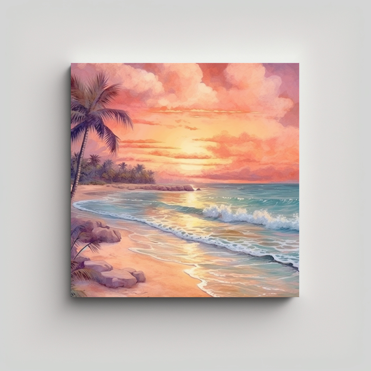 obra-maestra-inspiradora-estilo-boho-escena-de-playa-al-atardecer-colores-pasteles-sin-marco