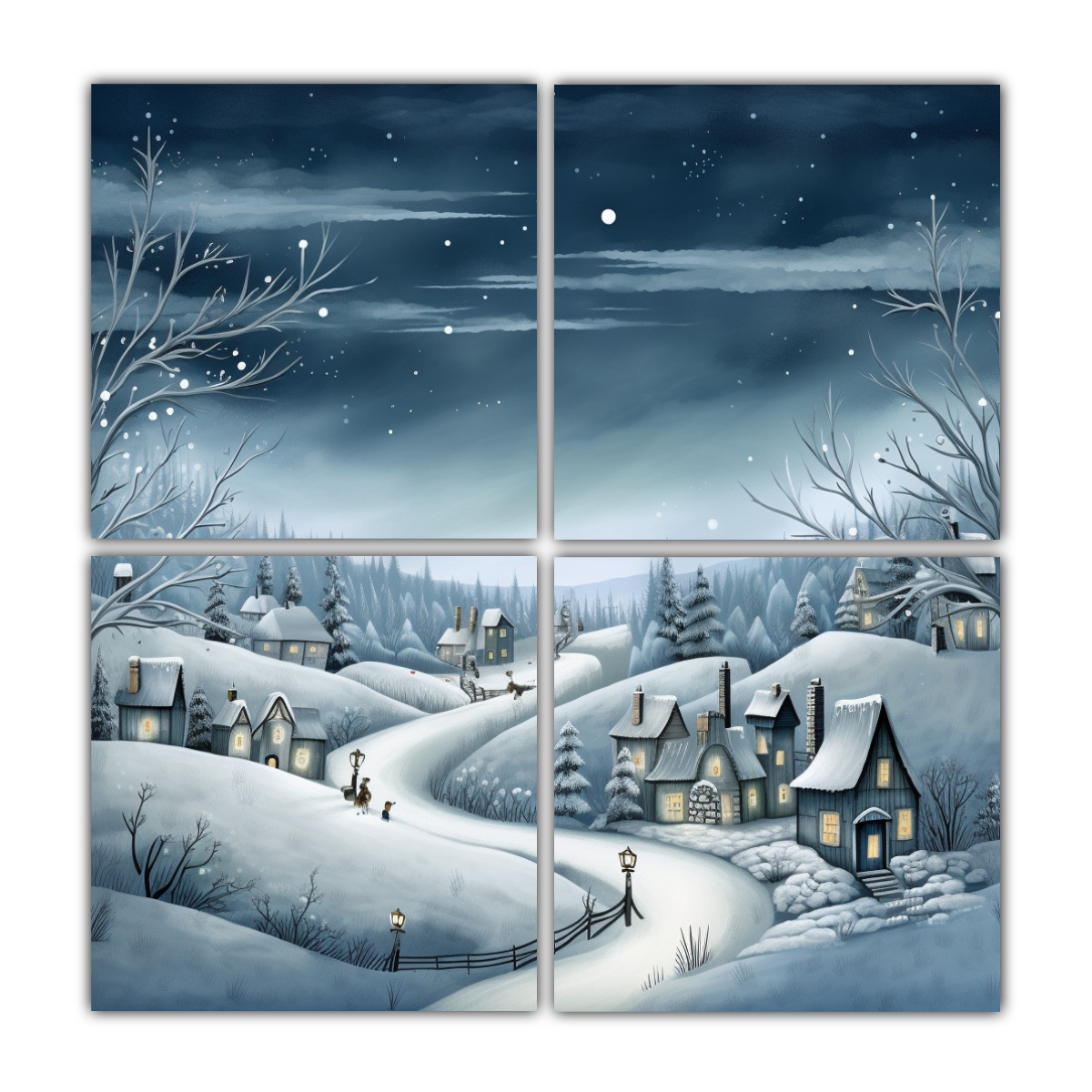 paisaje-invernal-de-belleza-natural-para-tarjeta-de-navidad-en-4-telas-en-bastidor