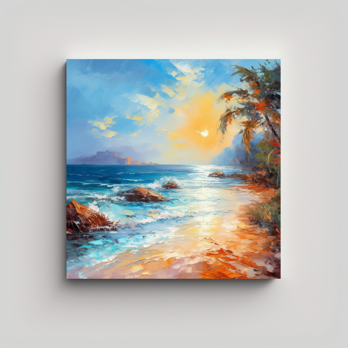 paisaje-marino-soleado-en-lienzo-estilo-pintura-al-leo-ligera