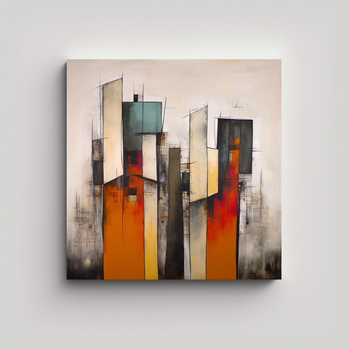 paisaje-urbano-abstracto-en-arte-mixto-moderno-y-minimalista-