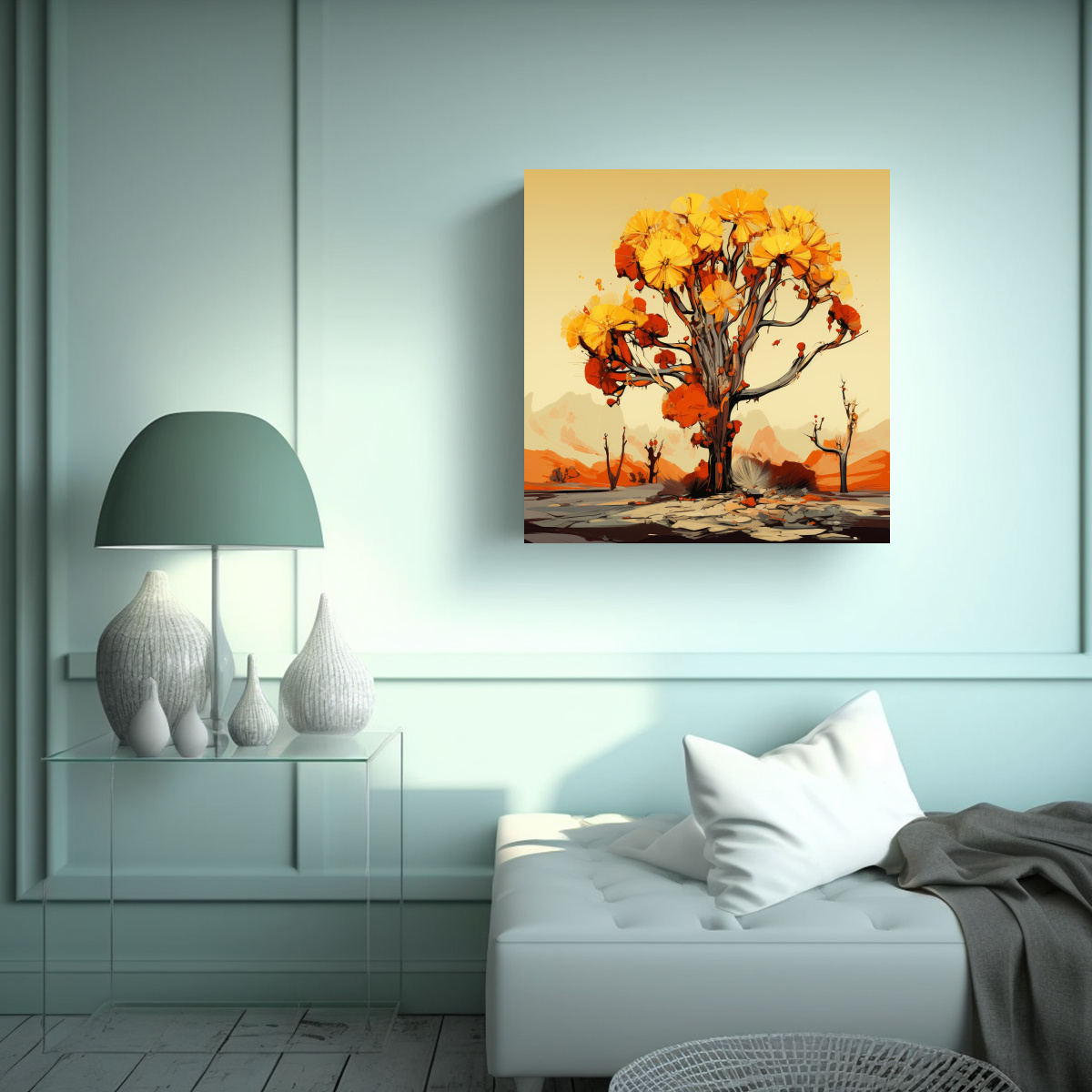 paisaje-urbano-en-acuarela-joshua-tree-en-amarillo-y-naranja-1