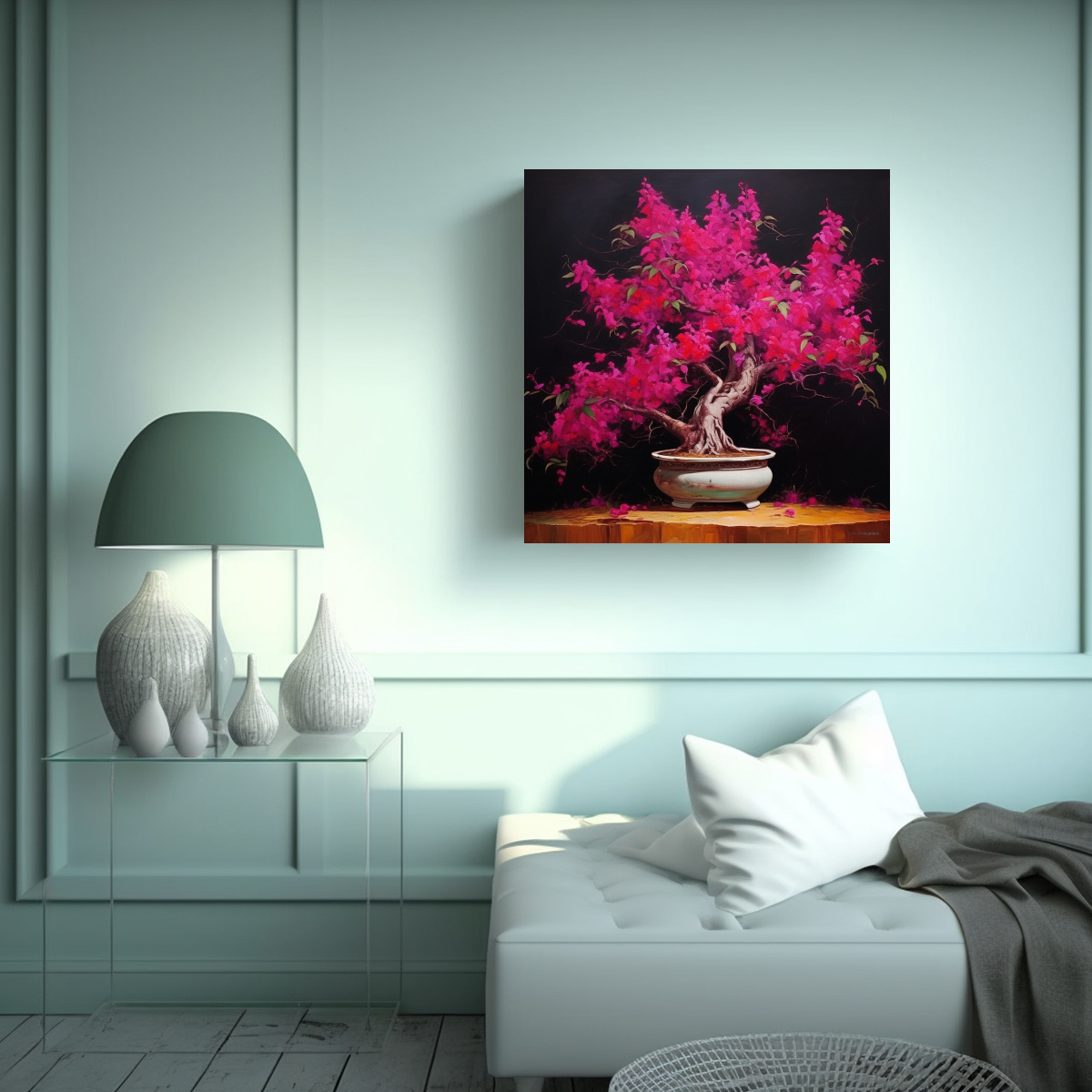 pintura-abstracta-alta-calidad-rbol-bons-i-bougainvillea-en-lienzo-1