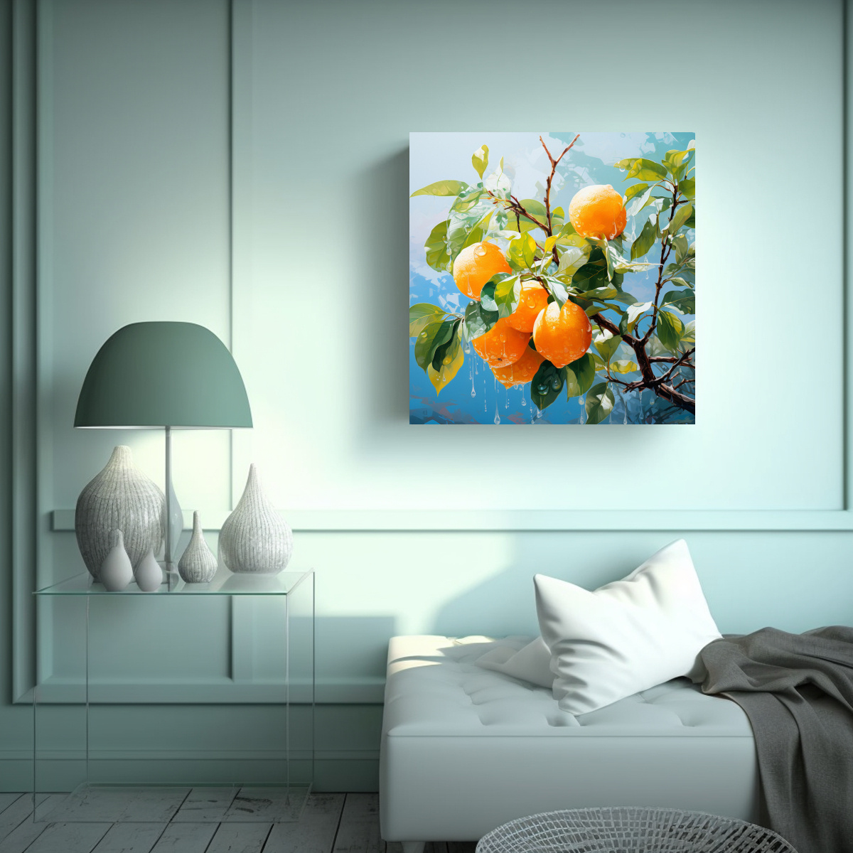 pintura-abstracta-arte-colores-originalidad-con-el-rbol-de-lim-n-en-colores-blanco-y-naranja-1