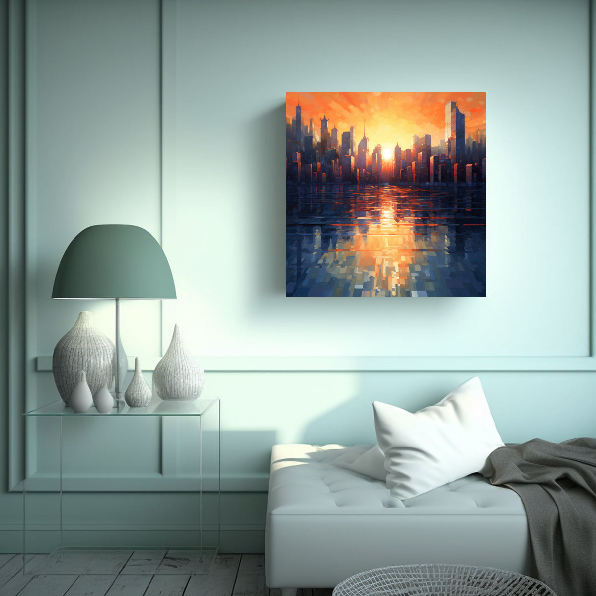 pintura-abstracta-con-ciudad-y-agua-decorativa-1