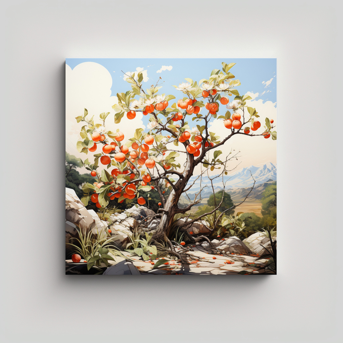 pintura-abstracta-de-colores-blanco-y-naranja-de-rbol-de-higo-arte-inspirador-de-impacto