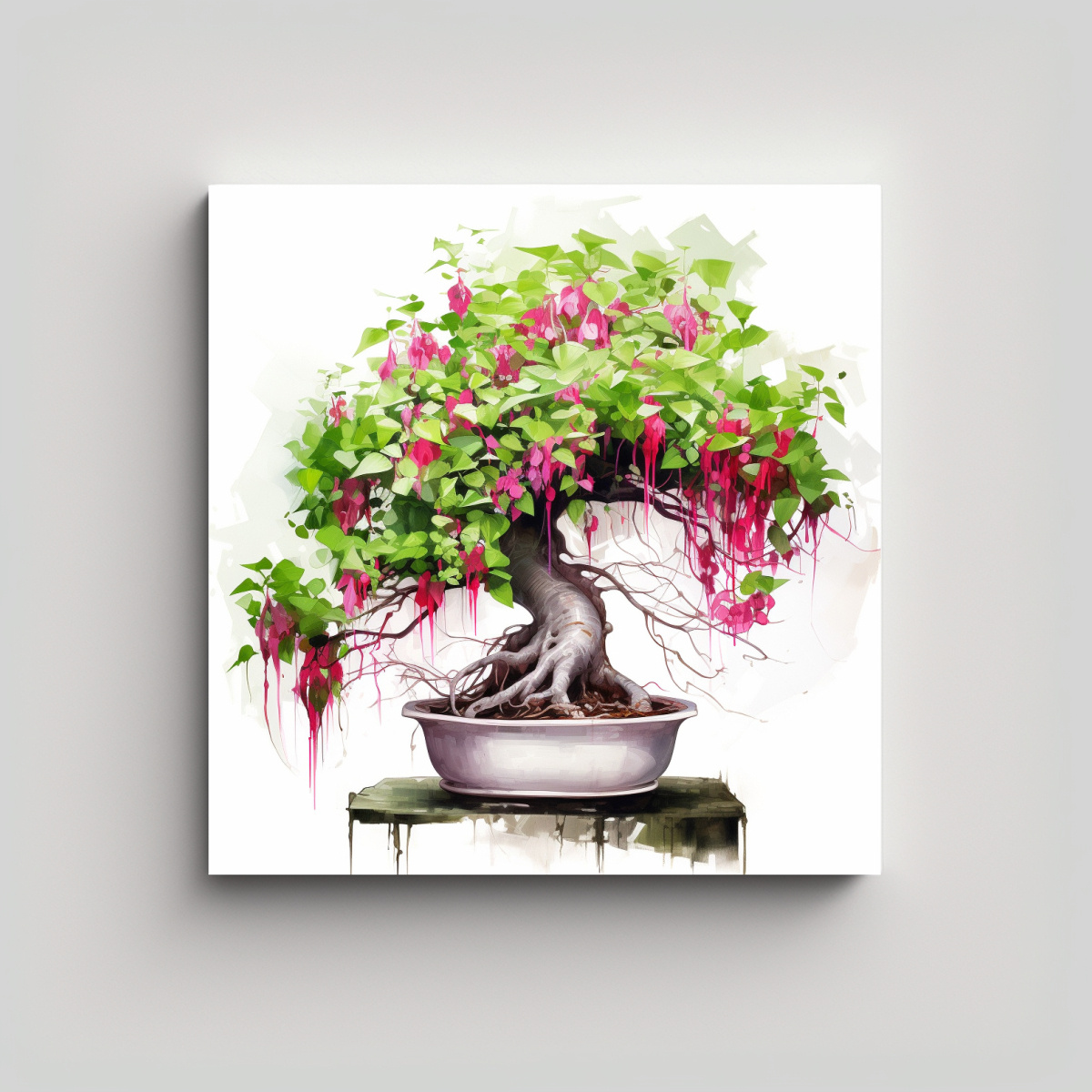 pintura-abstracta-de-colores-fucsia-bons-i-verde-y-blanco-para-decoraci-n-de-arte-de-pared