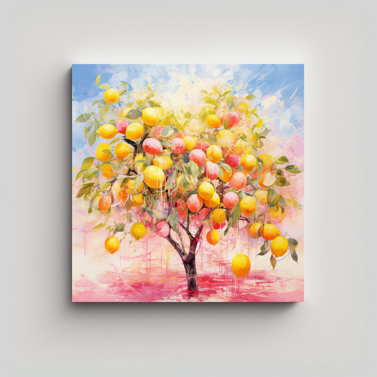 pintura-abstracta-de-colores-rosados-de-un-limonero-en-lienzo