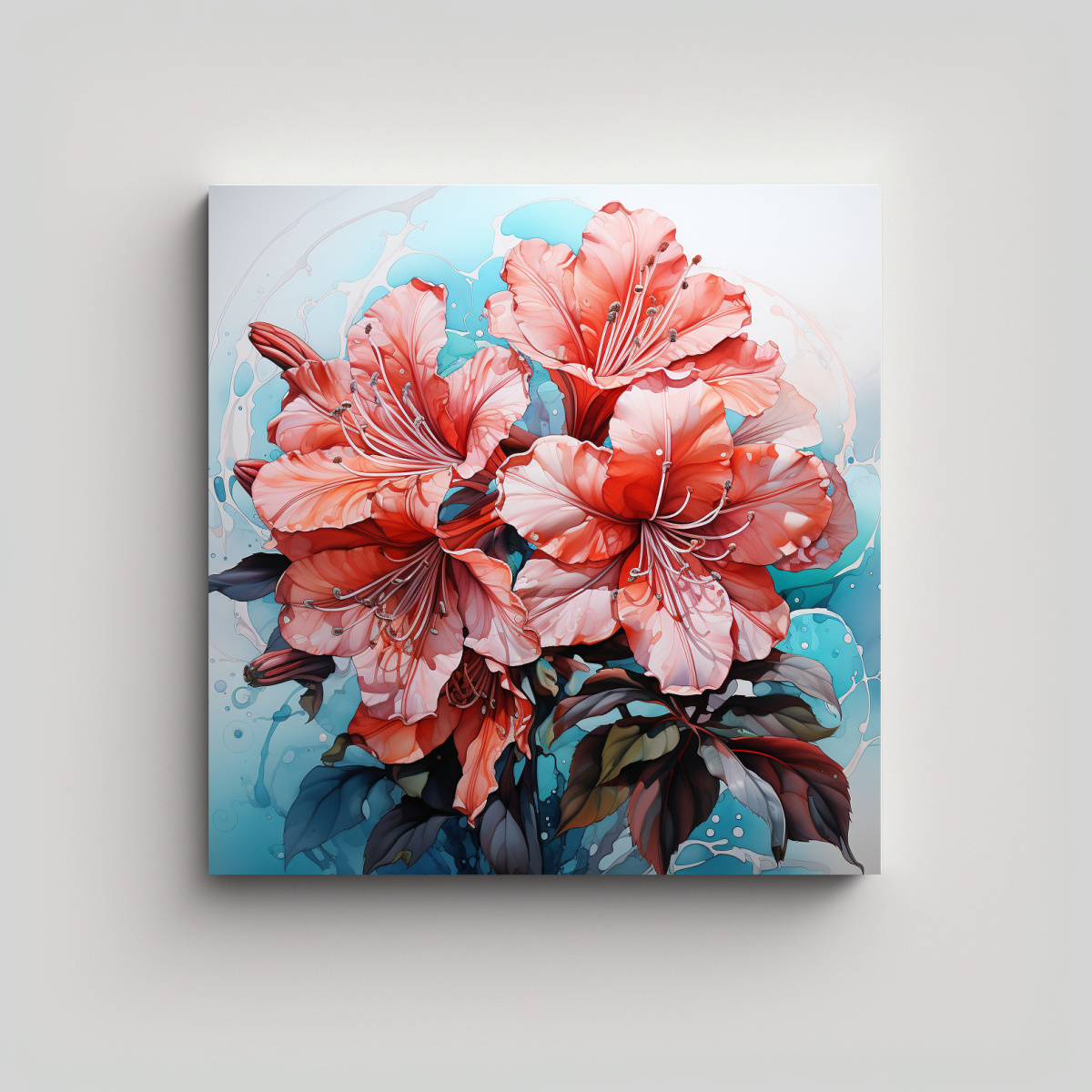 pintura-abstracta-de-flores-de-rododendro-en-colores-rojo-y-turquesa-imagen-visual-de-arte-fino