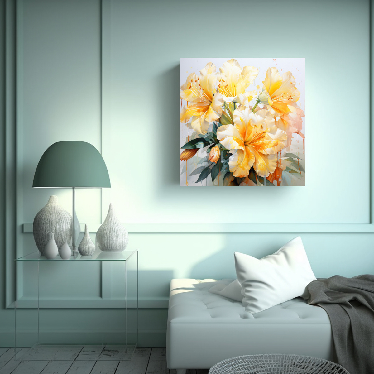 pintura-abstracta-de-flores-de-rododendros-amarillo-y-blanco-1