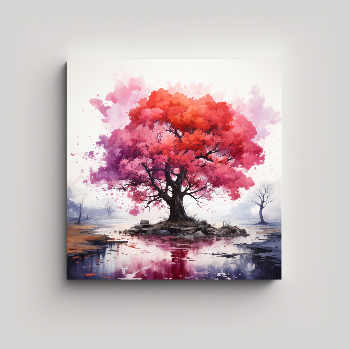 pintura-abstracta-elegante-de-un-rbol-de-alamo-en-algod-n-negro-y-rosa-para-decoraci-n