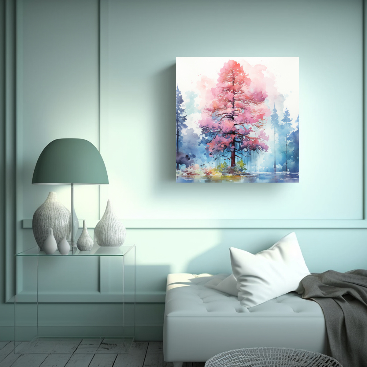 pintura-abstracta-en-colores-rosa-y-azul-de-un-rbol-de-secuoya-roja-para-decorar-obras-maestras-1