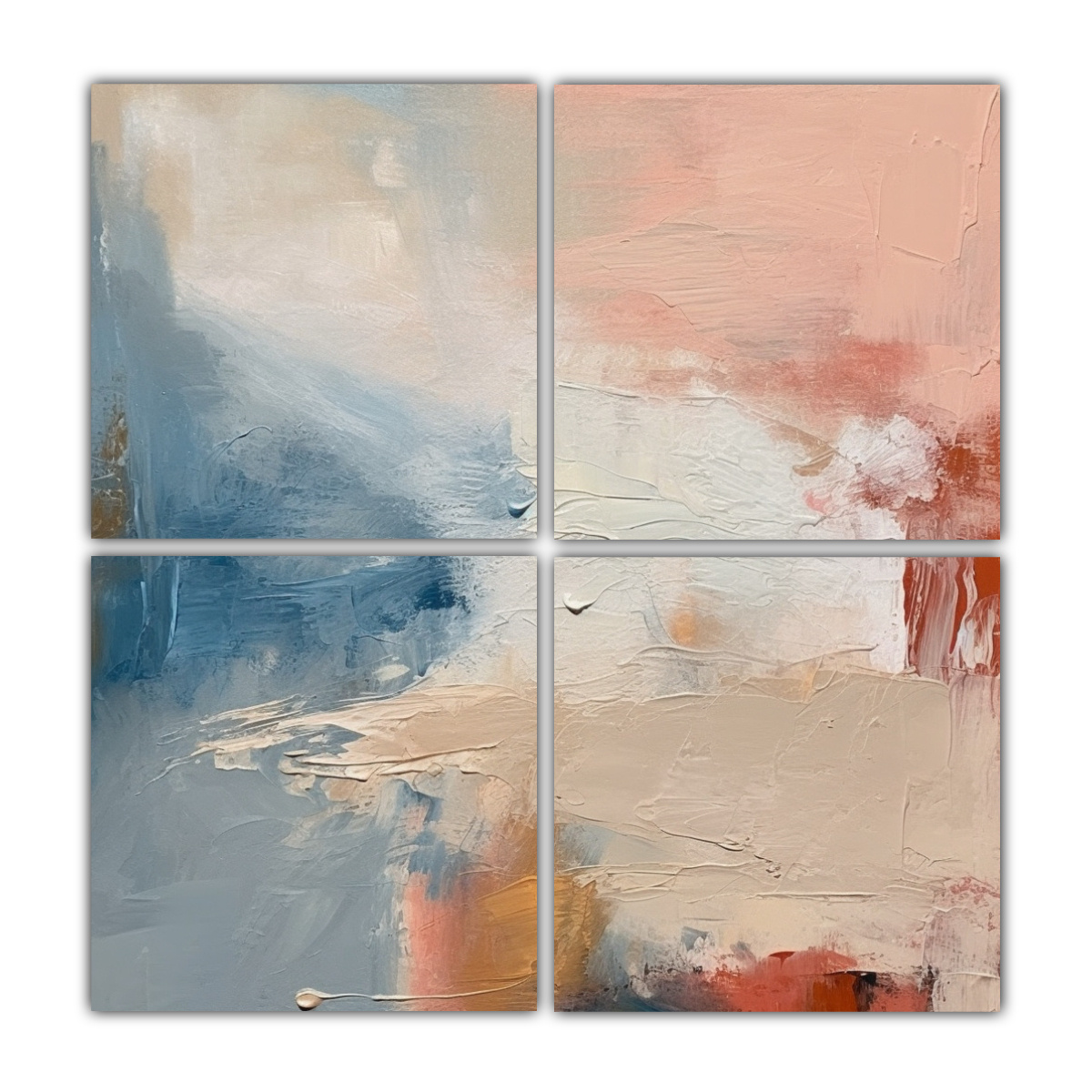 pintura-abstracta-en-leo-estilo-minimalista-para-regalo-cuatro-artes-modernos